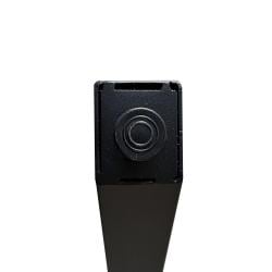 Stalen smalle Y tafelpoot 78 bij 4 cm en hoogte 72  cm zwart (4 x 4 cm)