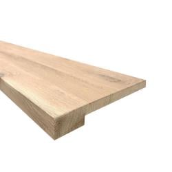 Eiken overzet vensterbank recht 100 cm x 40 cm van 2 cm dik massief eiken hout