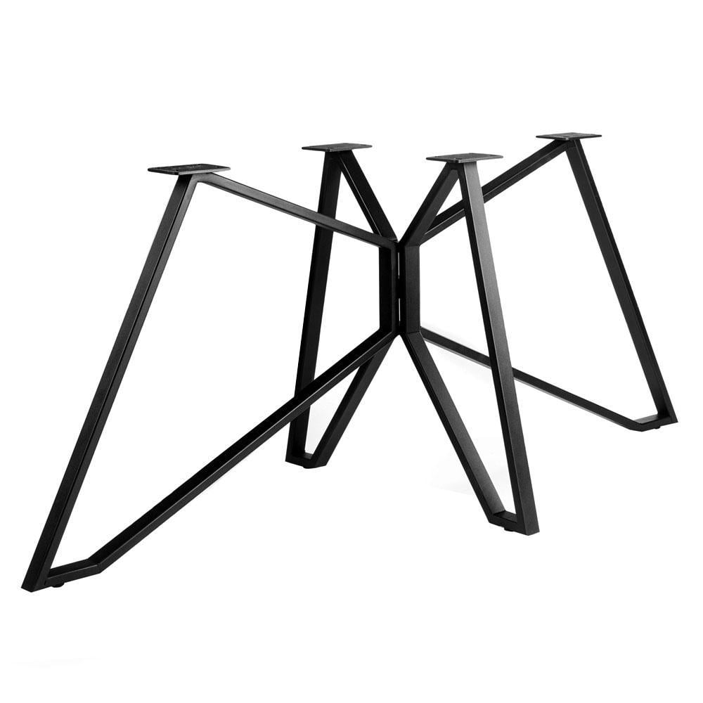 Furniture Legs Europe Stalen onderstel zwart vlinder 140 bij 65 cm en hoogte 72 cm (4 x 2 cm)