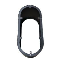 Ovale kegel tafelpoot taps van 120 bij 60 cm en hoogte 72 cm Ovale kegel tafelpoot taps van 120 bij 60 cm en hoogte 72 cm