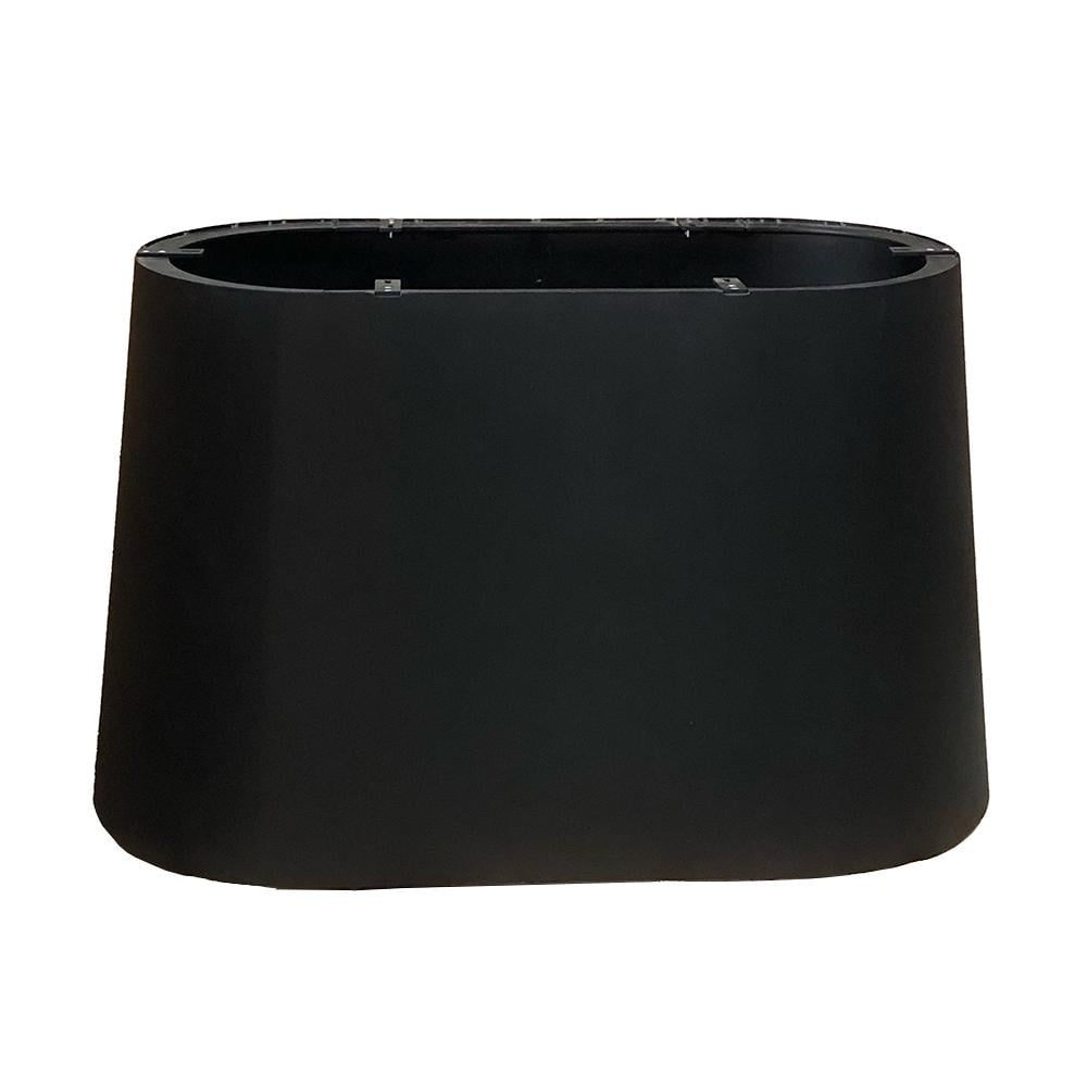 Ovale kegel tafelpoot van staal van 120 bij 50 cm en hoogte 72 cm afbeelding