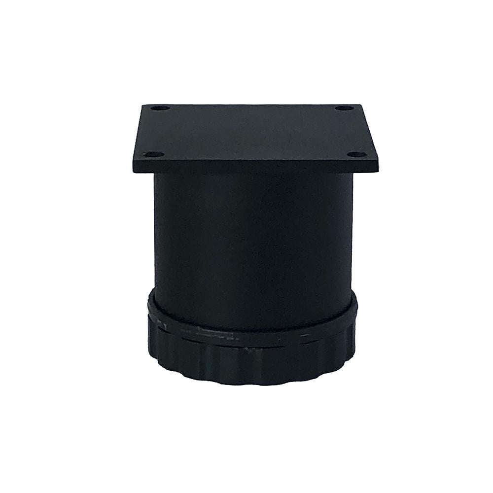 Furniture Legs Europe Stalen meubelpoot zwart rond ø 6 cm en hoogte 7-9 cm