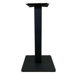 Stalen bistro tafelpoot zwart vierkant koker 8 bij 8 cm en hoogte 71 cm