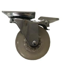 Meubelwiel rond Ø 8 cm en hoogte 10 cm van kunststof