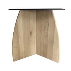 Eiken houten v poot 69 cm bij 22 cm en hoogte 75cm - 2 stuks