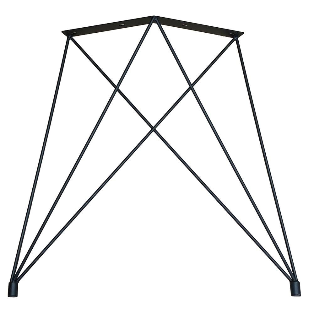 Stalen hairpin vlinder zwart vlinder 77 bij 16 cm en hoogte 74 cm - Set van 2 stuks afbeelding