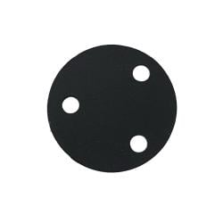 Stalen schuine meubelpoot zwart rond 1,6 cm en hoogte 38 cm  