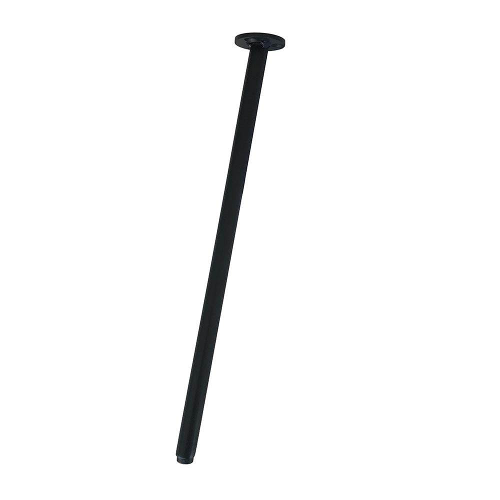 Stalen schuine meubelpoot grijs rond 1,6 cm en hoogte 38 cm afbeelding