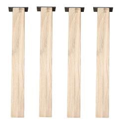 Eiken rechte tafelpoot 72 cm van massief hout 9 x 9 cm - set van 4 stuks