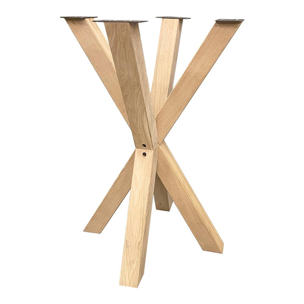 Furniture Legs Europe Spinpoot van eikenhout horeca bartafel 70 bij 70 cm en hoogte 100 cm (8 x 8 cm)