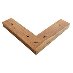 Hoekpoot hout 20 bij 20 cm en hoogte 2 cm van massief hout Hoekpoot hout 20 bij 20 cm en hoogte 2 cm van massief hout