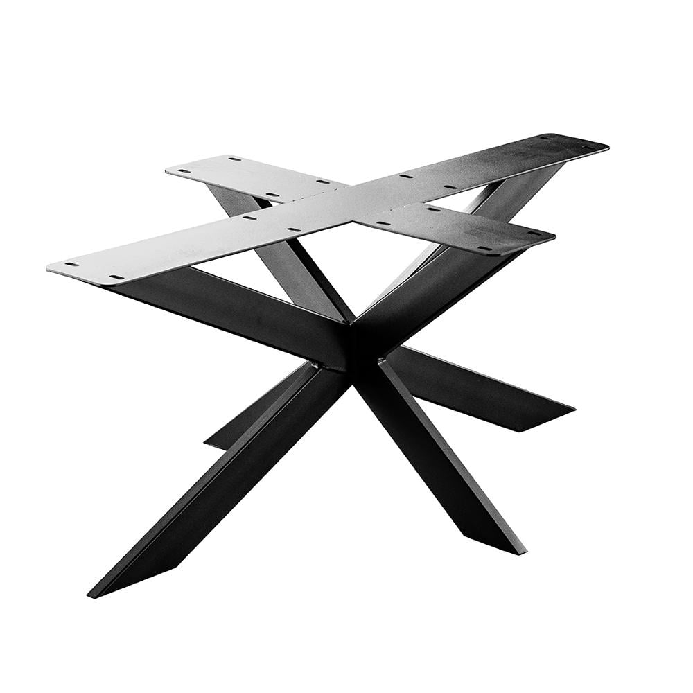 Furniture Legs Europe Stalen matrix zwart spinpoot 90 bij 60 cm en hoogte 40 cm (6 x 2 cm)