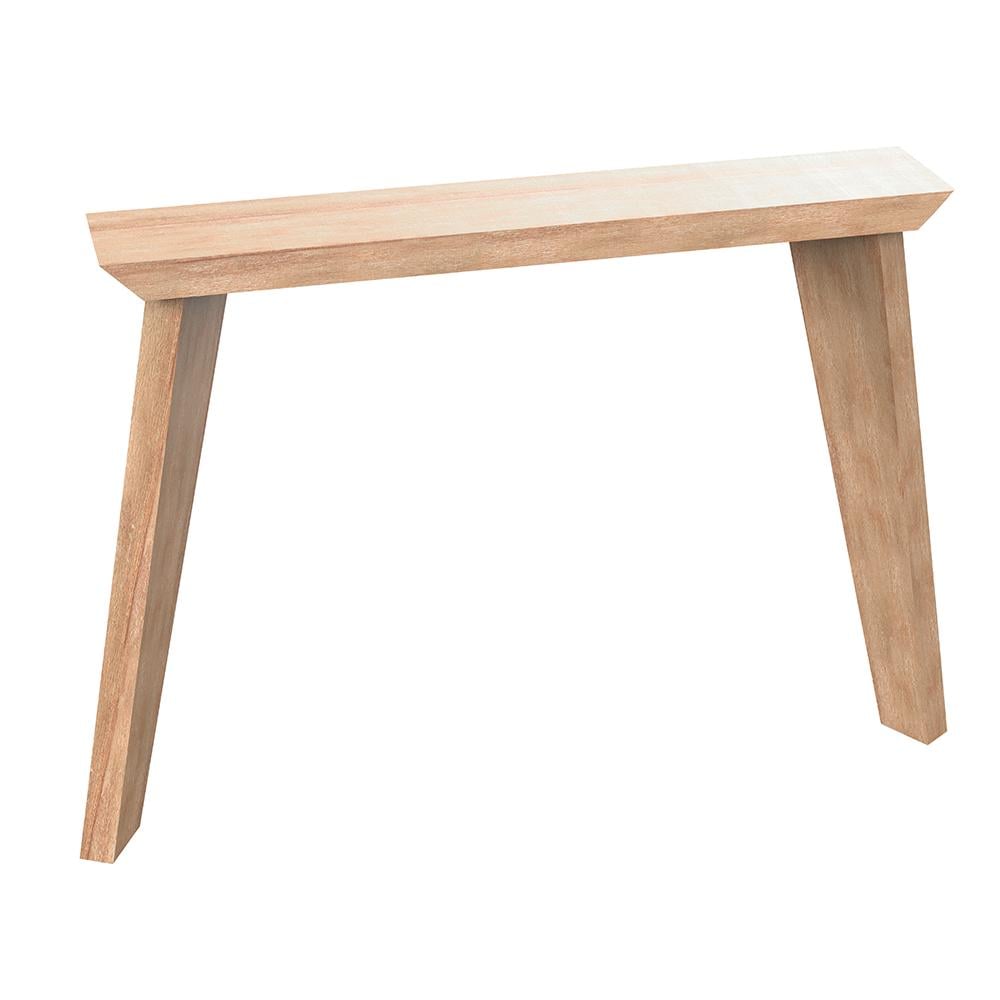 Furniture Legs Europe Trapezium massief schuine eikenhout 80 bij 15 cm en hoogte 73 cm (13 x 4 cm) - set van 2 stuks