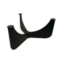 Stalen salononderstel zwart rond ø 72 cm en hoogte 31 cm  (6 x 1 cm)