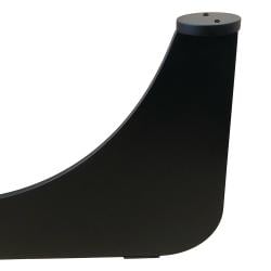 Stalen salononderstel zwart rond ø 72 cm en hoogte 31 cm  (6 x 1 cm)