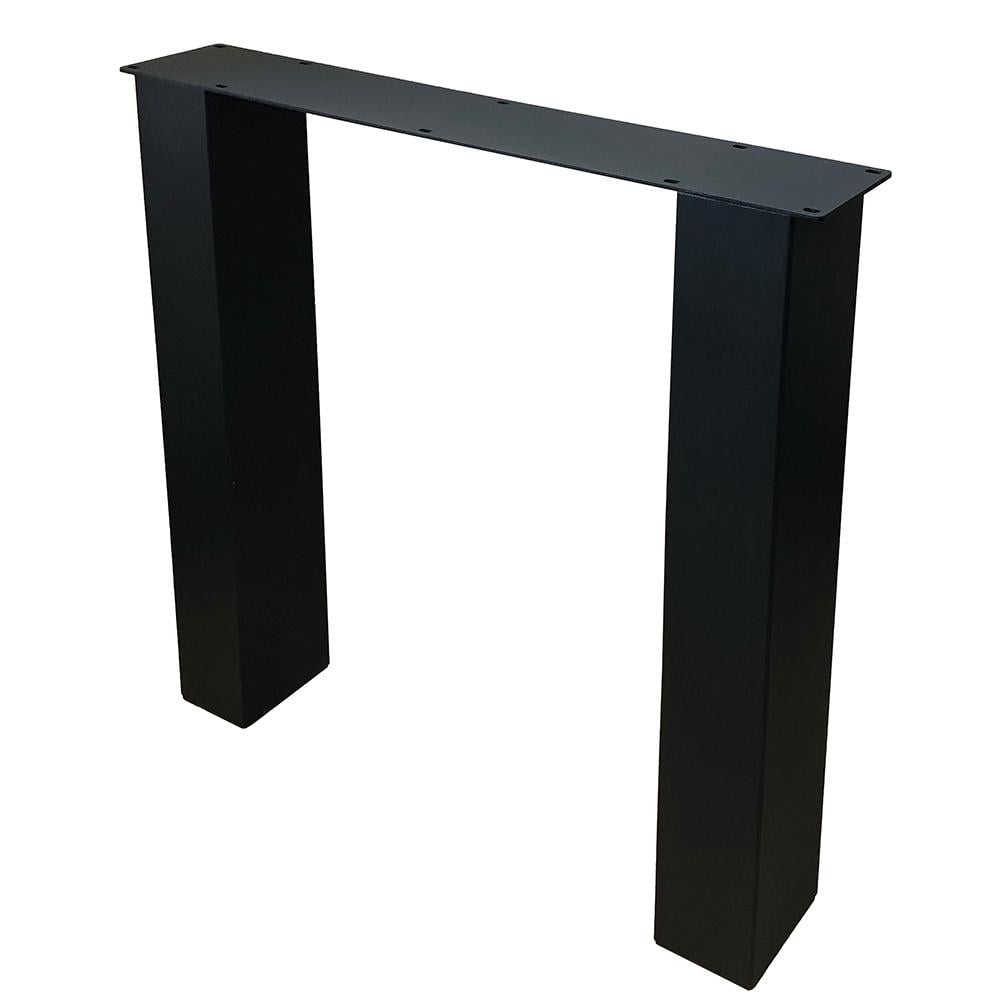 Stalen N tafelpoot zwart 76 bij 10 cm en hoogte 72 cm (10 x 10 cm) afbeelding