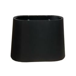 Ovale kegel tafelpoot van staal van 100 bij 50 cm en hoogte 72 cm