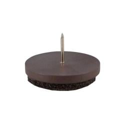 Glijder bruin rond Ø 2,4 cm en hoogte 1 cm van kunststof - 10 stuks Glijder bruin rond Ø 2,4 cm en hoogte 1 cm van kunststof - 10 stuks