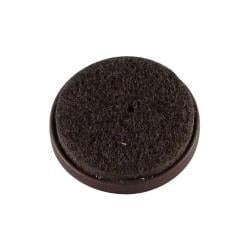 Glijder bruin rond Ø 2,4 cm en hoogte 1 cm van kunststof - 10 stuks Glijder bruin rond Ø 2,4 cm en hoogte 1 cm van kunststof - 10 stuks