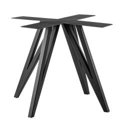 Stalen onderstel zwart vlinder vierkant 90 bij 90 cm en hoogte 72 cm (4 x 4 cm) Stalen onderstel zwart vlinder vierkant 90 bij 90 cm en hoogte 72 cm (4 x 4 cm)