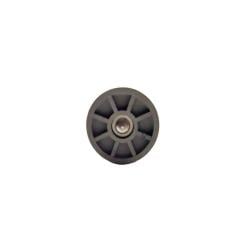 Stalen meubelpoot rvs look rond ø 4,2 cm en hoogte 10 cm  (M8) 