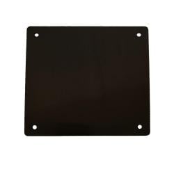 Stalen salononderstel zwart rond ø 36 cm en hoogte 45 cm  (koker 1,6 cm)