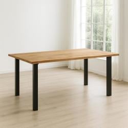 Stalen meubelpoot zwart vierkant 5 bij 5 cm en hoogte 72 cm (5 x 5 cm) - 4 stuks Stalen meubelpoot zwart vierkant 5 bij 5 cm en hoogte 72 cm (5 x 5 cm) - 4 stuks