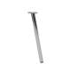 Stalen schuine meubelpoot chroom rond ø 2,5 cm en hoogte 36 cm