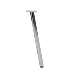 Stalen schuine meubelpoot chroom rond ø 2,5 cm en hoogte 40 cm 