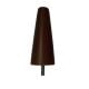 Meubelpoot bruin conisch 5,5 bij 5,5 cm en hoogte 12 cm  van massief hout (M8)