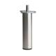 Stalen meubelpoot rvs look rond ø 3 cm en hoogte 19 cm  (M8)