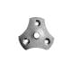Stalen meubelpoot rvs look rond ø 3 cm en hoogte 19 cm  (M8)