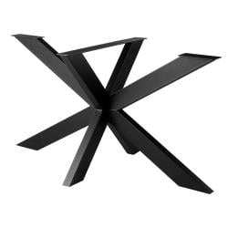 Stalen matrix zwart spinpoot 140 bij 80 cm en hoogte 73 cm  (8 x 4 cm)