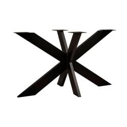 Stalen matrix zwart spinpoot 140 bij 80 cm en hoogte 73 cm  (10 x 3 cm)