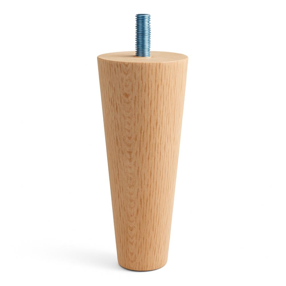 Meubelpoot conisch Ø 5 cm / 3,5 cm en hoogte 15 cm van massief hout (M8) afbeelding