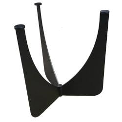 Stalen tafelonderstel zwart rond ø 72 cm en hoogte 72,5 cm  (6 x 1 cm)