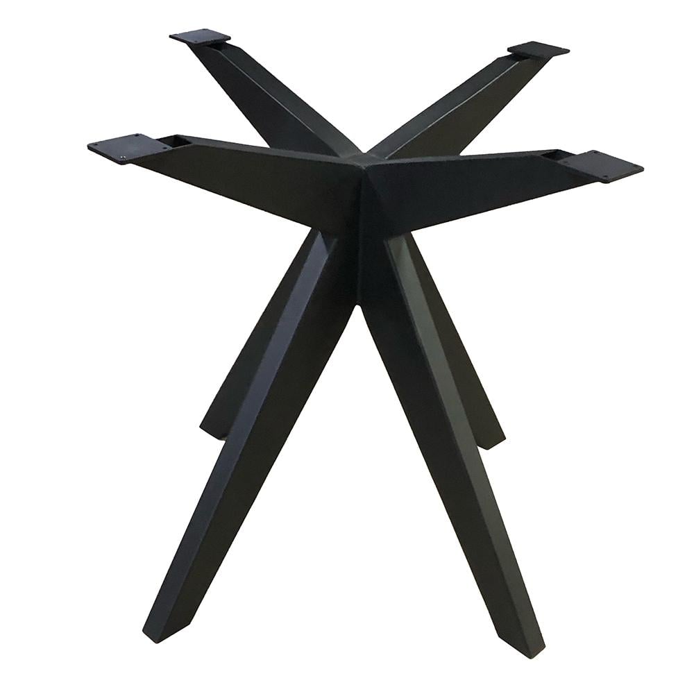Furniture Legs Europe Stalen matrix zwart spinpoot 80 bij 80 cm en hoogte 72,5 cm (10 x 5 cm)