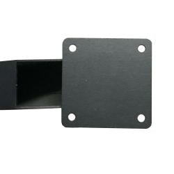 Stalen matrix zwart spinpoot 80 bij 80 cm en hoogte 72,5 cm  (10 x 5 cm)