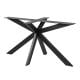 Stalen matrix zwart spinpoot 180 bij 80 cm en hoogte 73 cm  (8 x 4 cm)