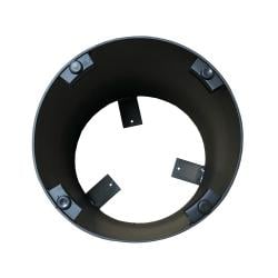 Stalen salononderstel zwart rond Ø26.5 cm en hoogte 35,5 cm Stalen salononderstel zwart rond Ø26.5 cm en hoogte 35,5 cm