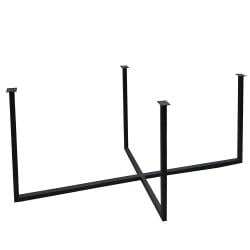 Stalen tafelpoot 178 bij 80 cm en hoogte 75,5 cm  (3 x 3 cm)