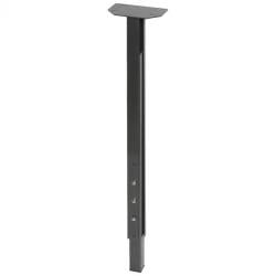 Stalen verstelbare tafelpoot antraciet vierkant 3 bij 3 cm en hoogte 90 cm  (3 x 3 cm)