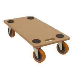 Zwaarlast wielen set van 4 rond Ø 10 cm en hoogte 13 cm 