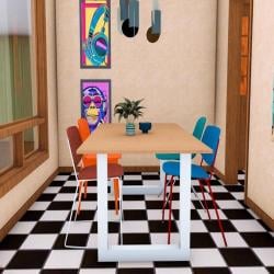 Stalen U tafelpoot wit 70 bij 10 cm en hoogte 72 cm  (4 x 10 cm) - 2 stuks