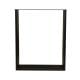 Stalen U bureaupoot zwart 60 bij 8 cm en hoogte 72 cm  (2 x 8 cm)