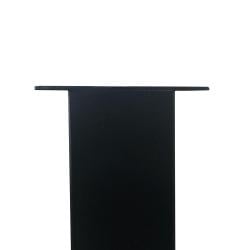 Stalen U bureaupoot zwart 60 bij 8 cm en hoogte 72 cm  (2 x 8 cm)