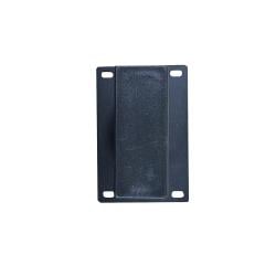 Set stalen rechte tafelpoten zwart vierkant 10 bij 4 cm en hoogte 23,5cm  (10 x 4 cm) - 4 stuks