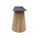 Eiken houten kegel tafelpoot ovaal conisch 113 cm en hoogte 73 cm