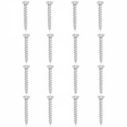 Set stalen schroeven verzinkt rond ø 0,45 cm en lengte 3,5 cm  - 16 stuks