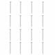Set stalen schroeven verzinkt rond ø 0,5 cm en lengte 8 cm  - 16 stuks